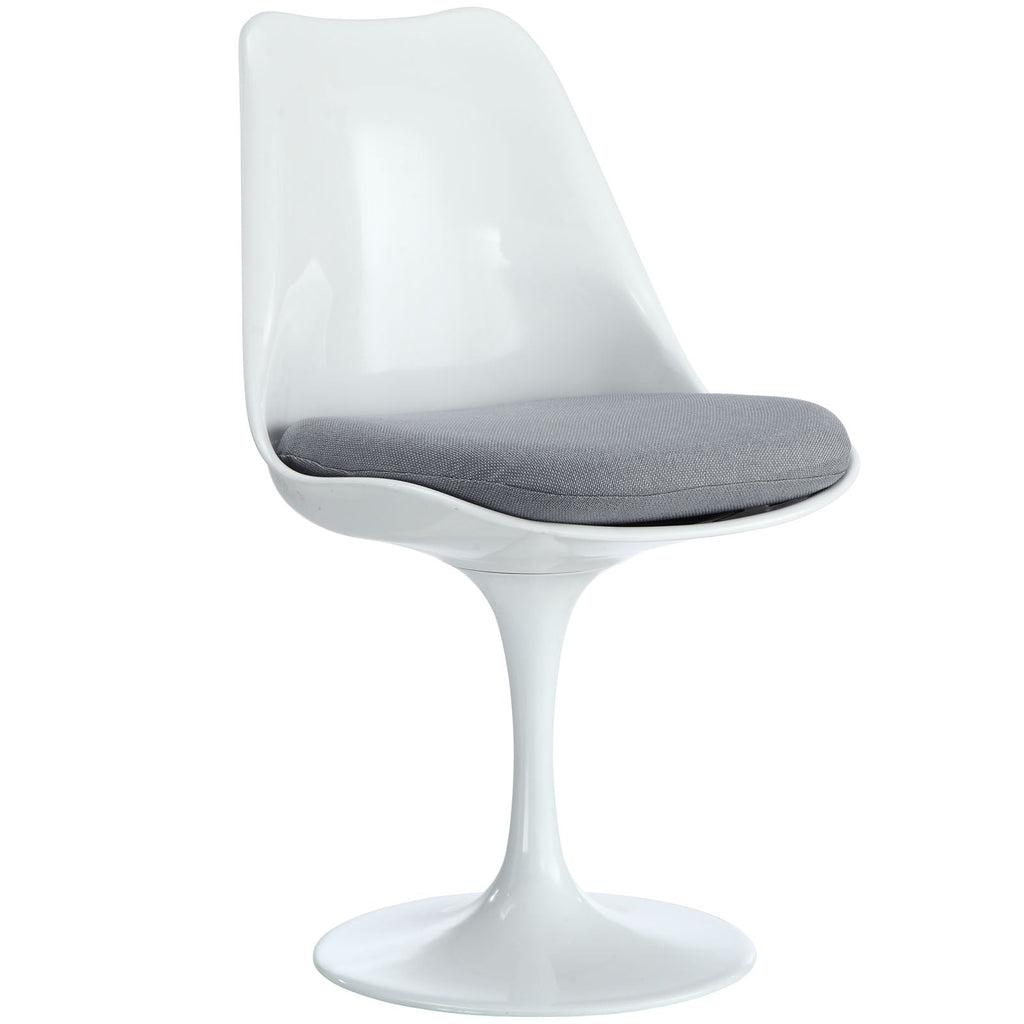 Lippa Dining Fabric Side Chair in Gray