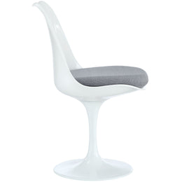 Lippa Dining Fabric Side Chair in Gray