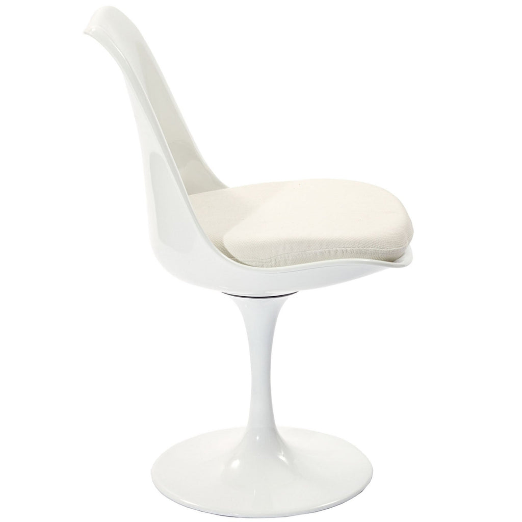Lippa Dining Fabric Side Chair in White