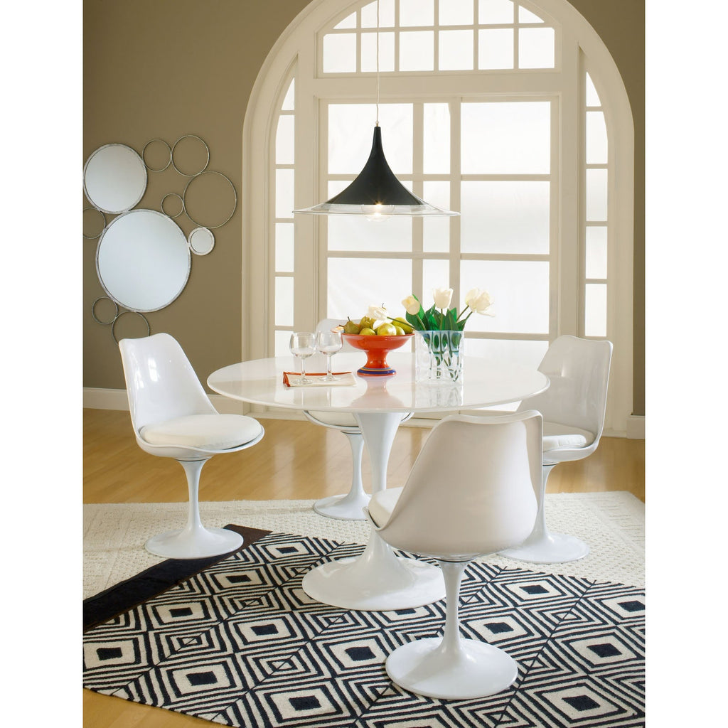 Lippa Dining Fabric Side Chair in White