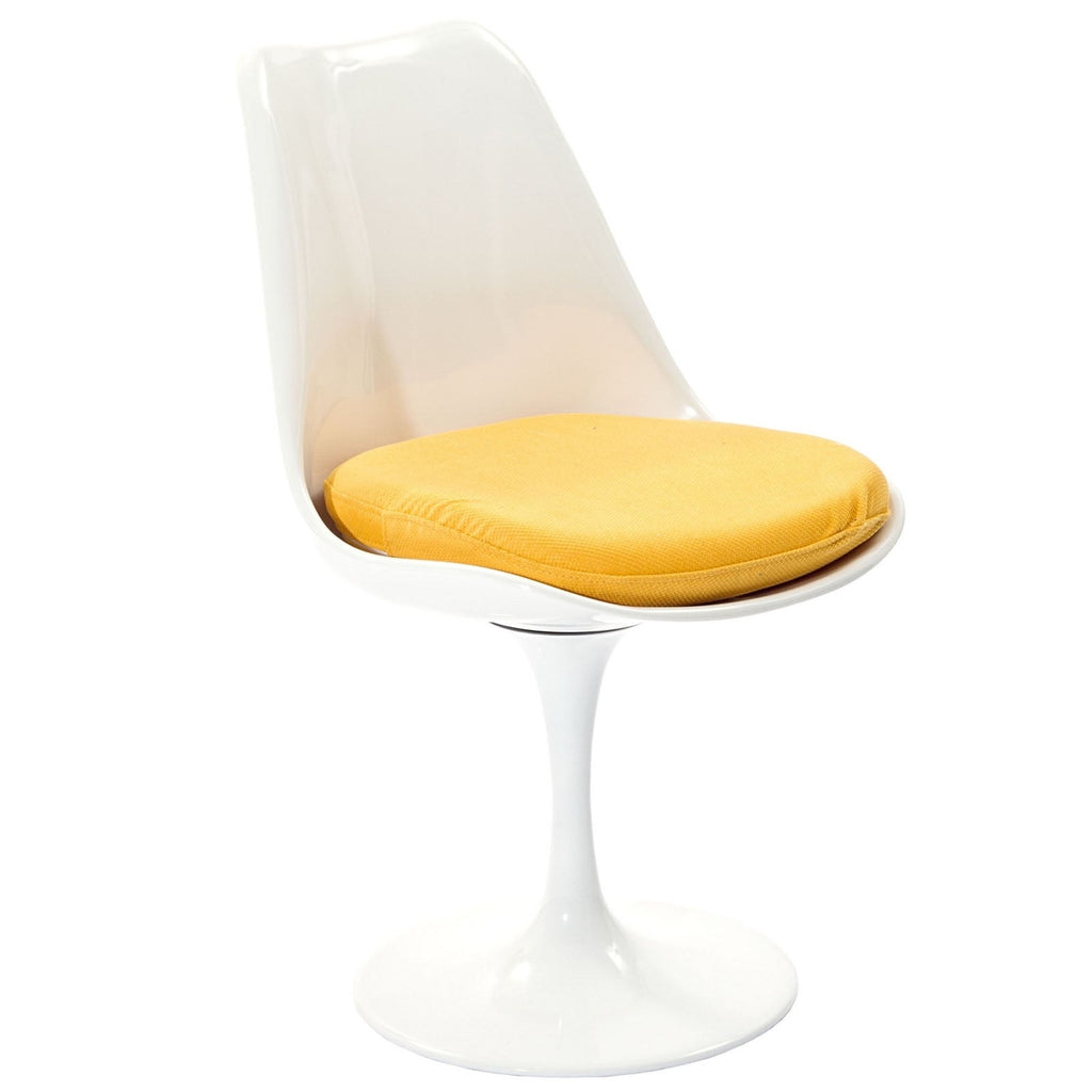 Lippa Dining Fabric Side Chair in Yellow