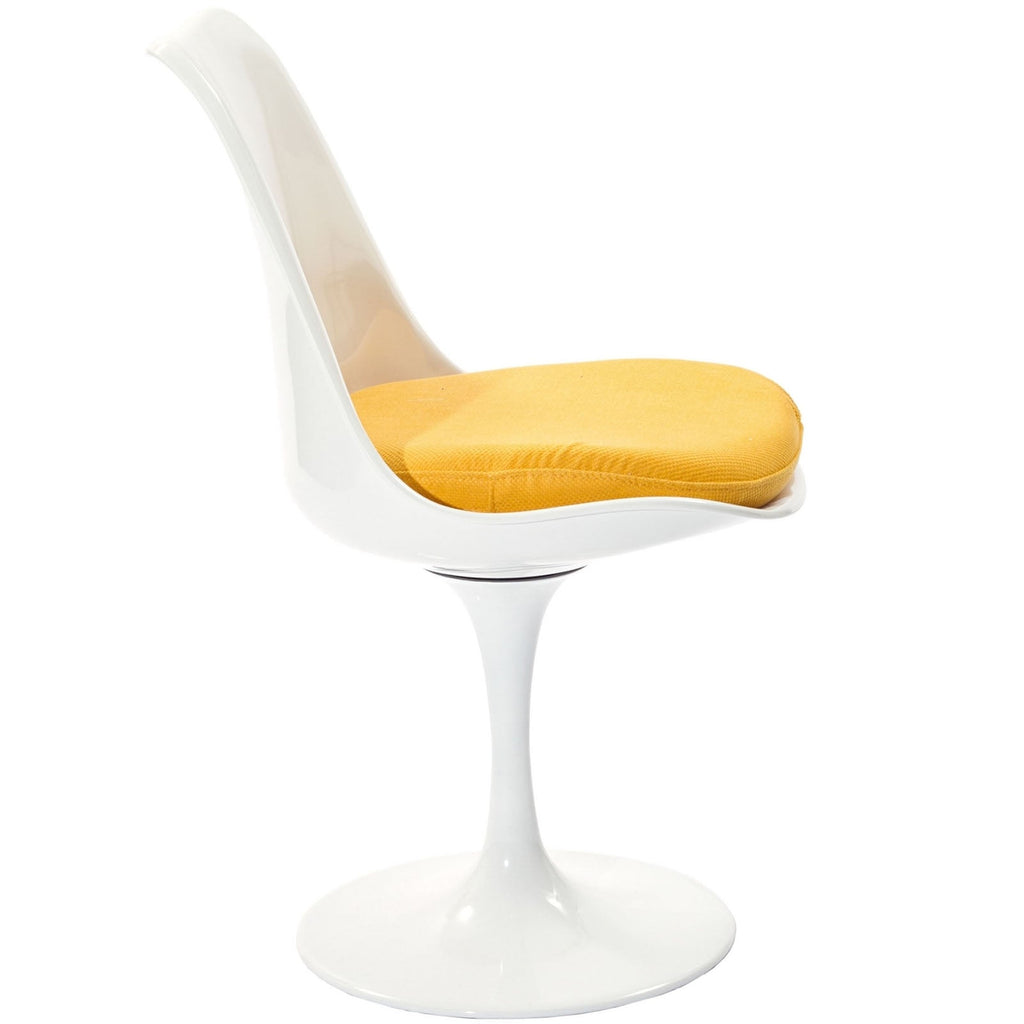 Lippa Dining Fabric Side Chair in Yellow