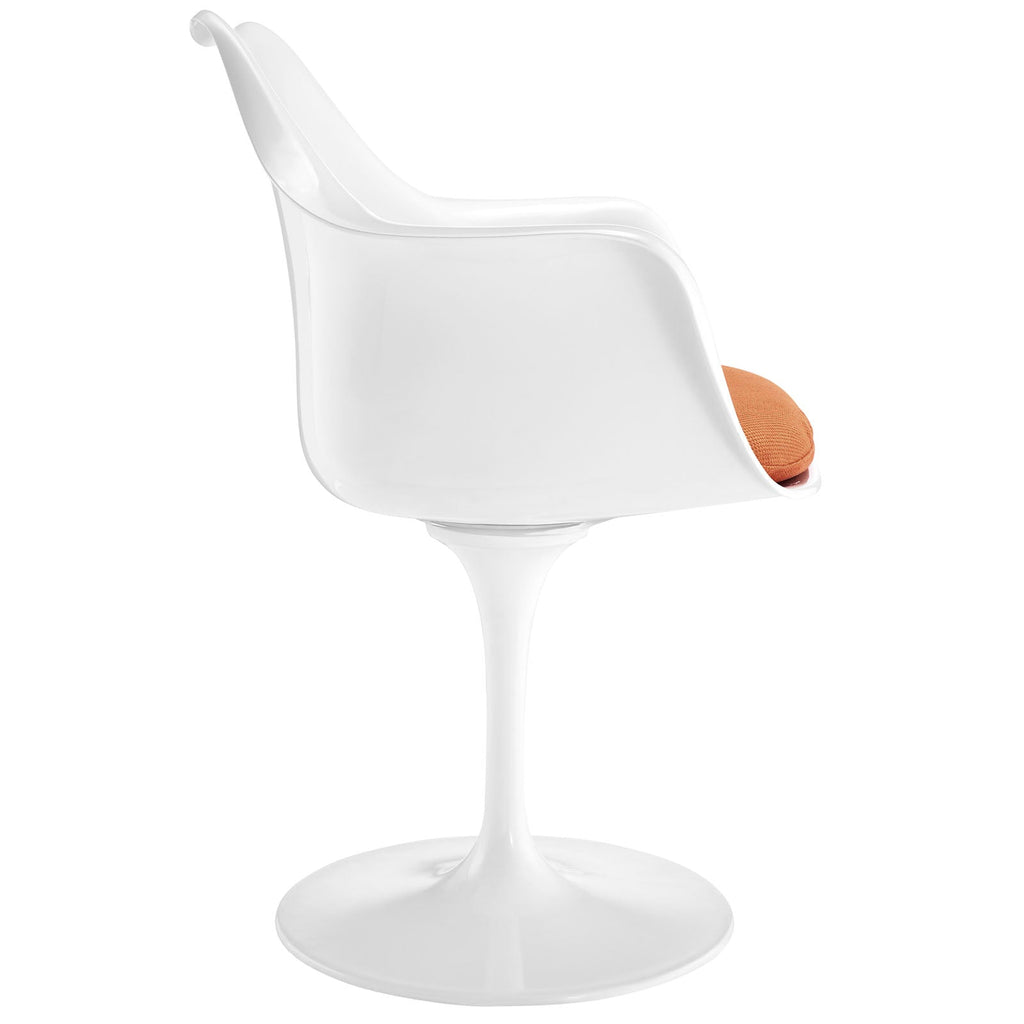 Lippa Dining Fabric Armchair in Orange