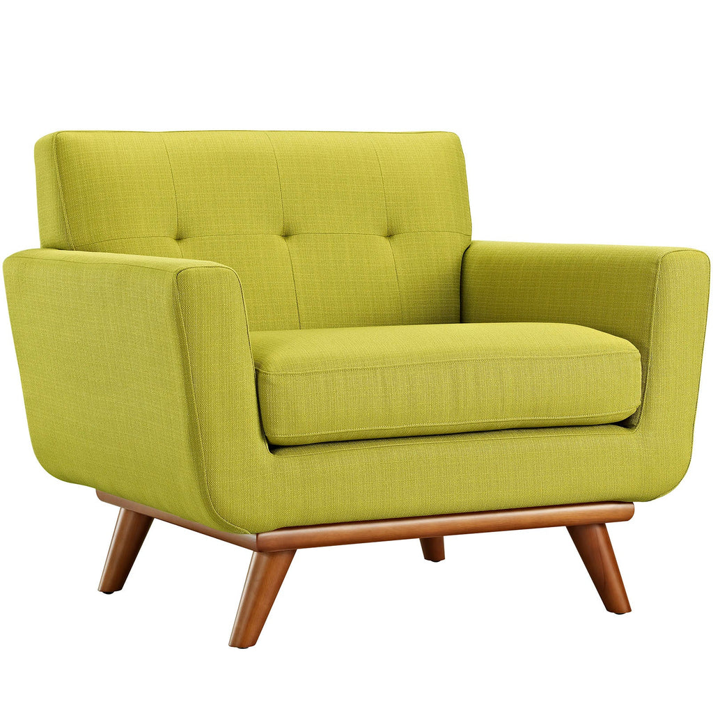 Engage Upholstered Fabric Armchair in Wheatgrass