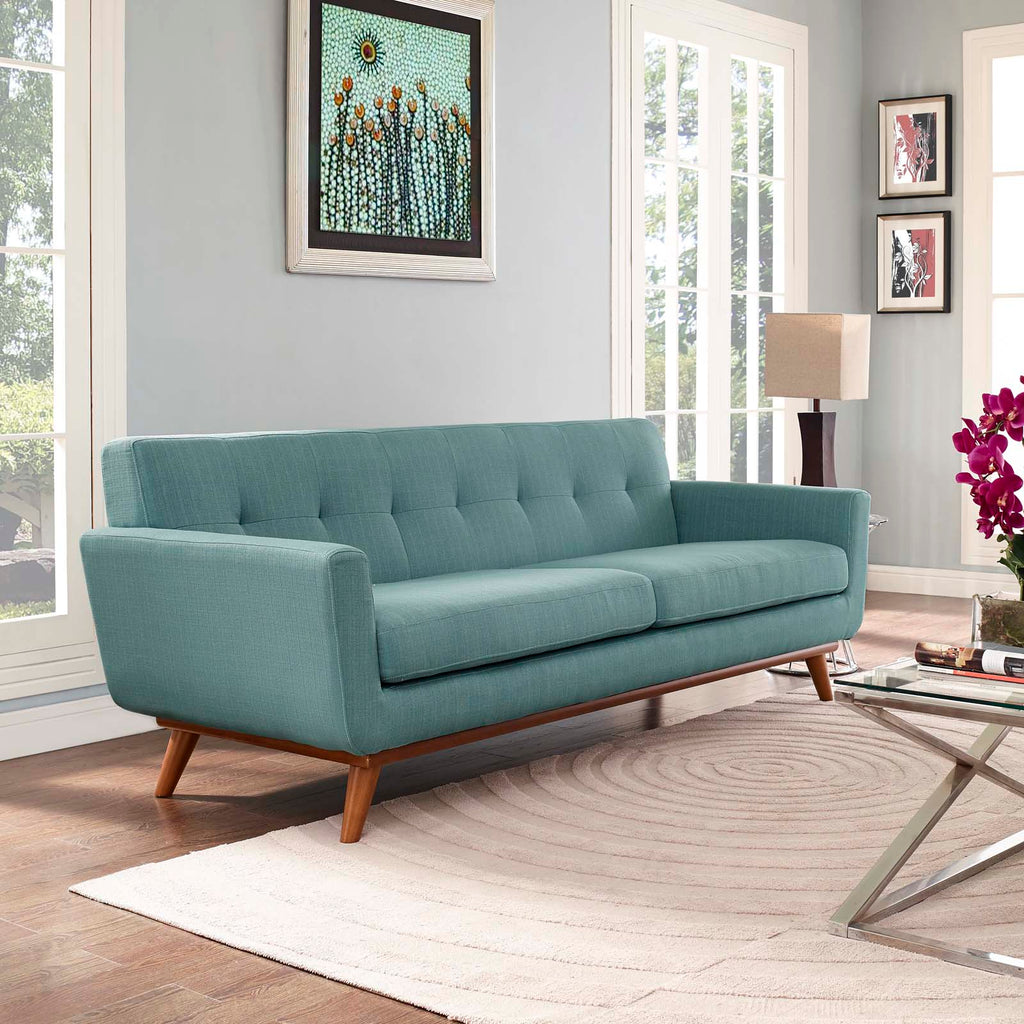 Engage Upholstered Fabric Sofa in Laguna