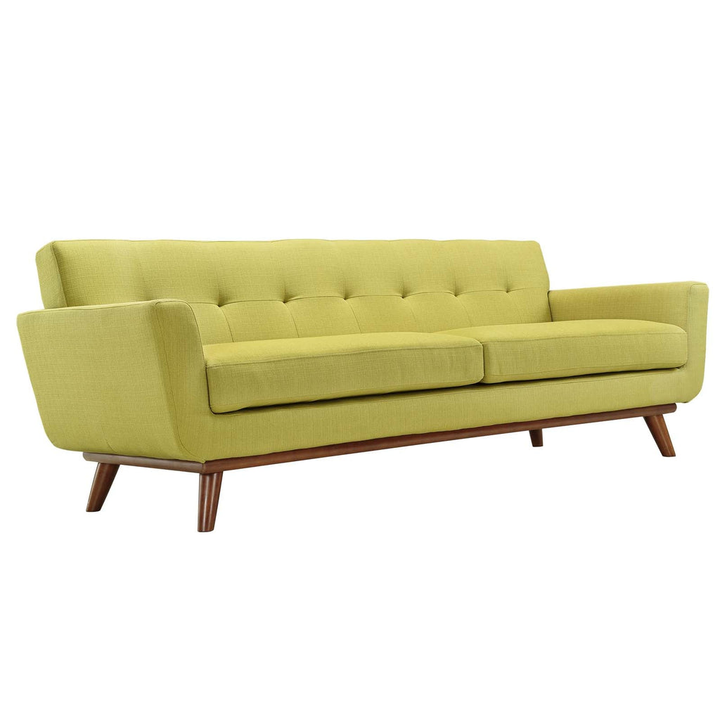 Engage Upholstered Fabric Sofa in Wheatgrass