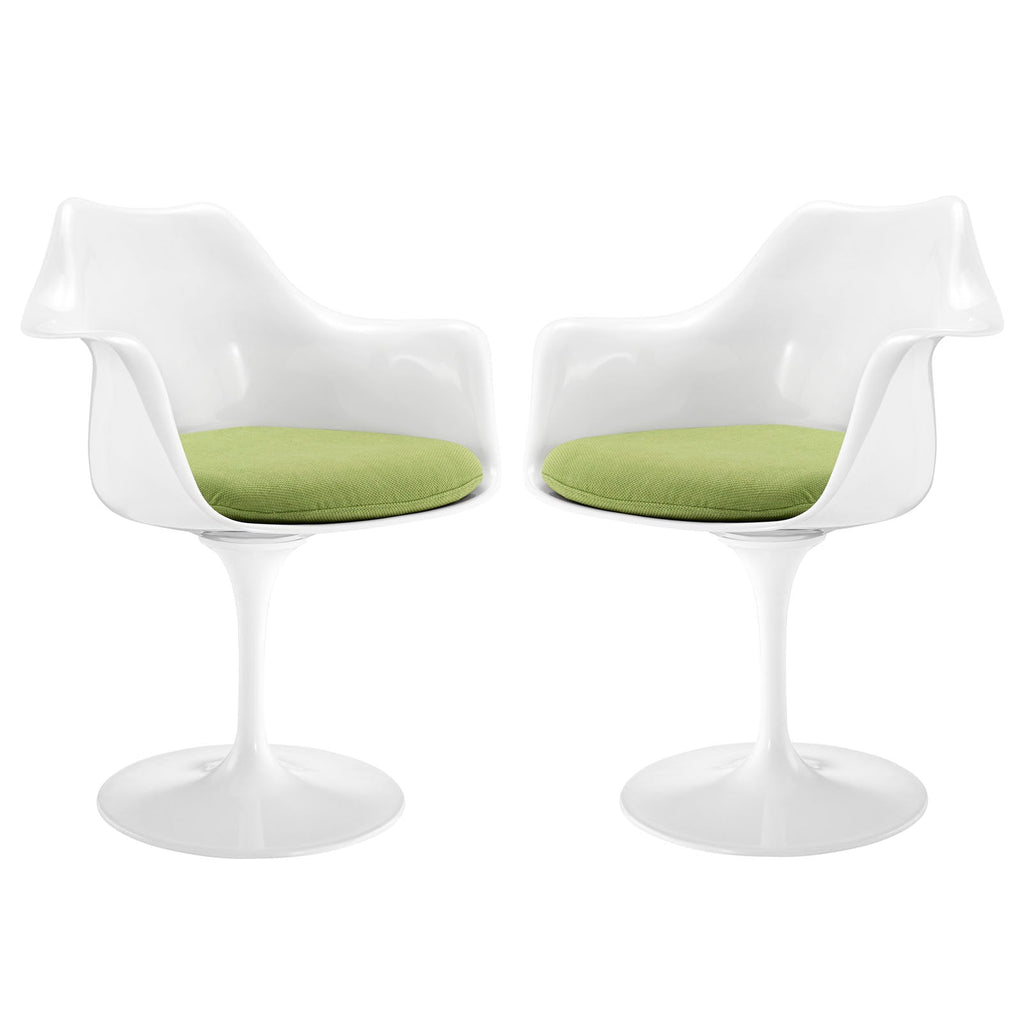 Lippa Dining Armchair Set of 2 in Green