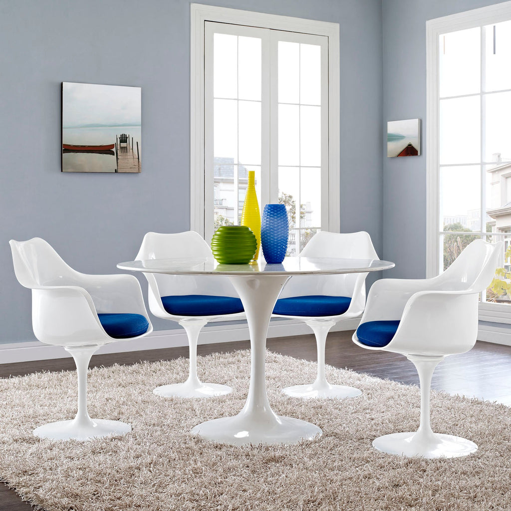 Lippa Dining Armchair Set of 4 in Blue