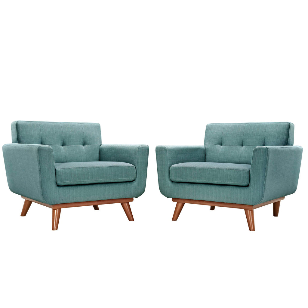 Engage Armchair Wood Set of 2 in Laguna