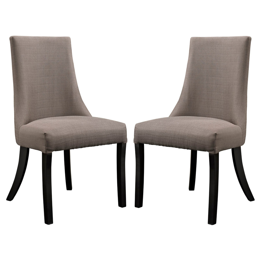 Reverie Dining Side Chair Set of 2 in Gray