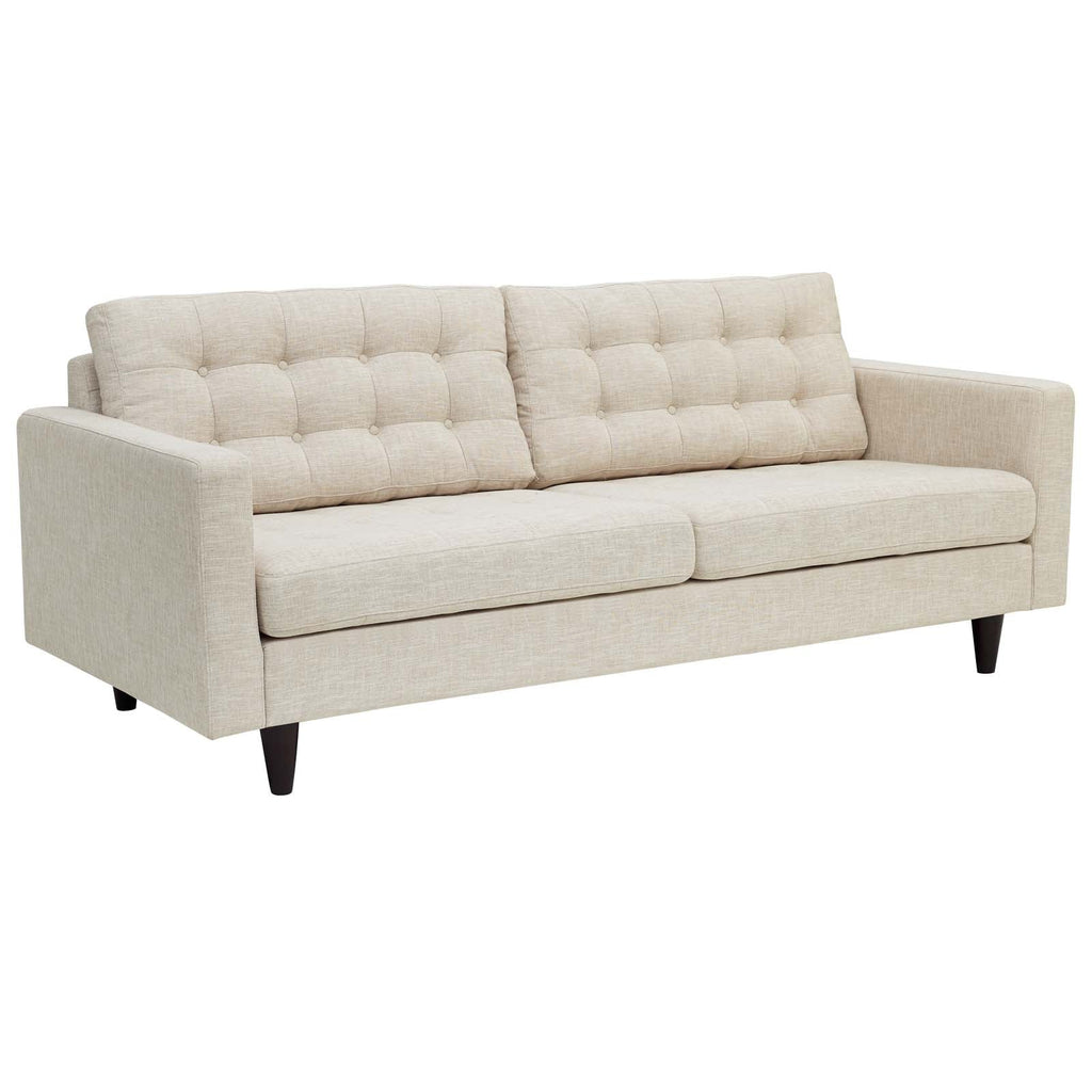 Empress Sofa and Armchairs Set of 3 in Beige