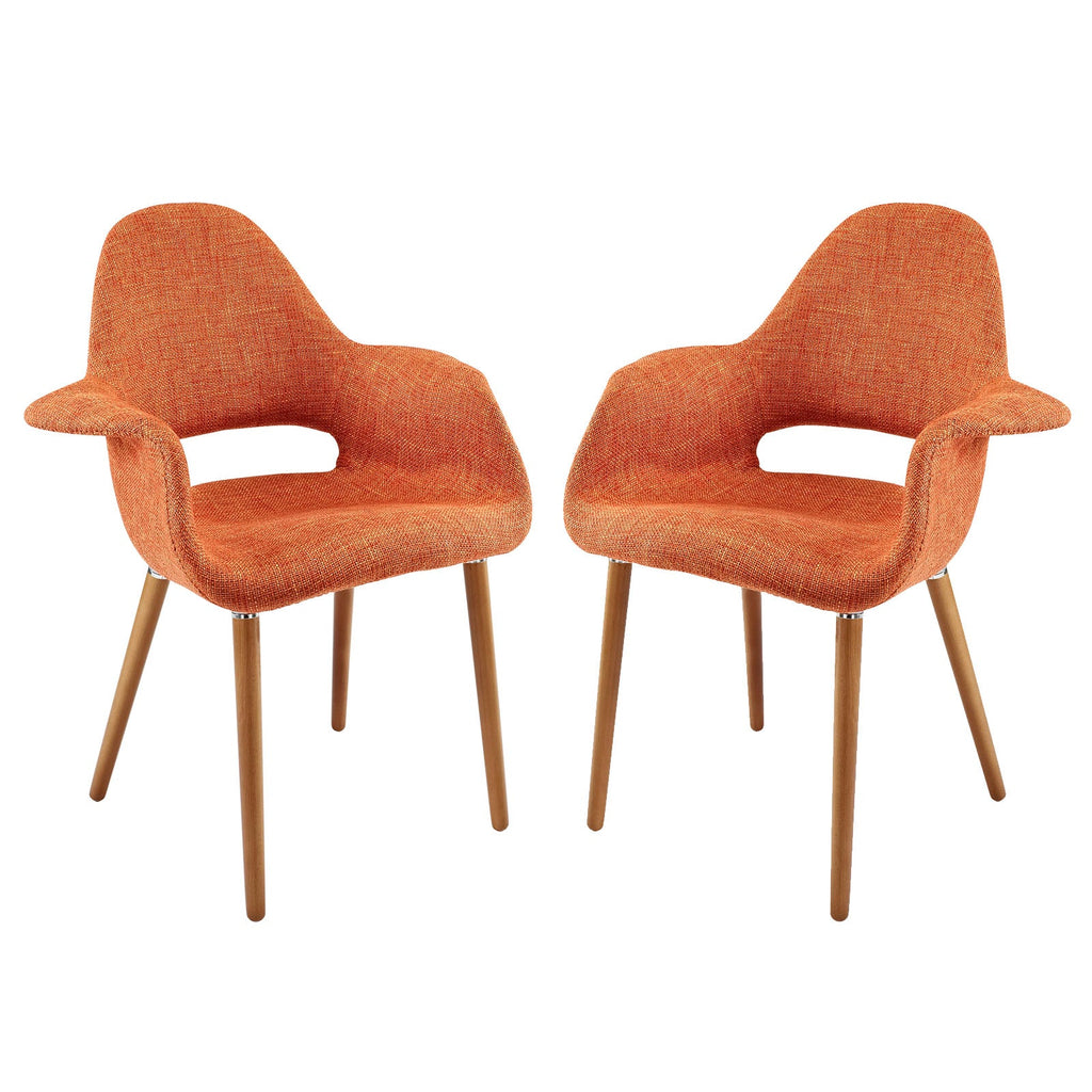 Aegis Dining Armchair Set of 2 in Orange