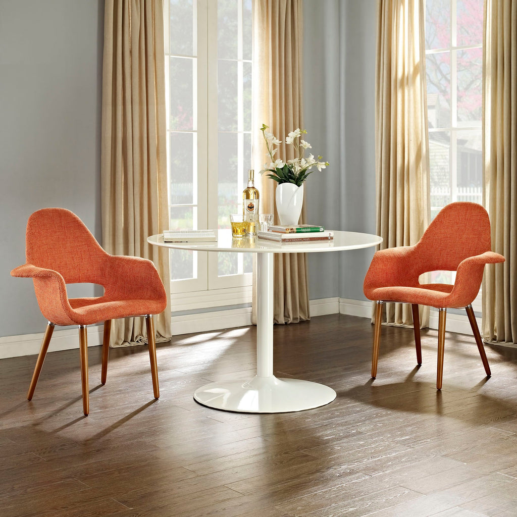 Aegis Dining Armchair Set of 2 in Orange