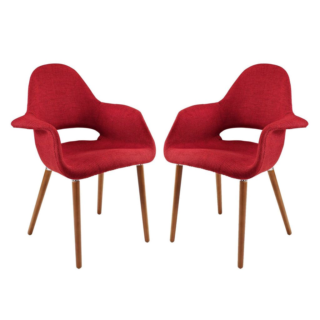 Aegis Dining Armchair Set of 2 in Red