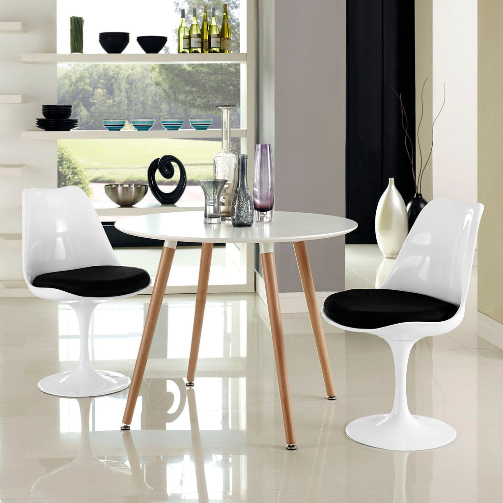 Lippa Dining Side Chair Set of 2 in Black