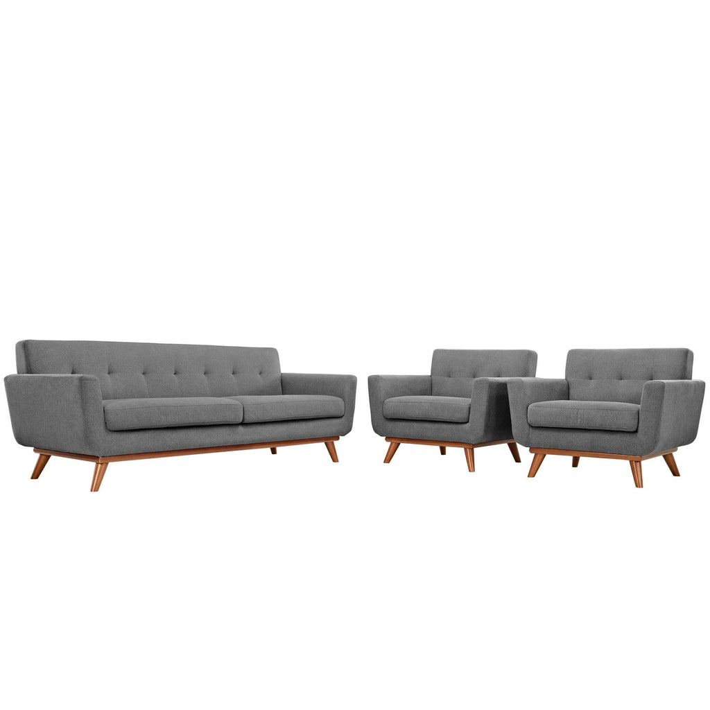 Engage Armchairs and Sofa Set of 3 in Expectation Gray