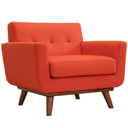 Engage Armchair and Loveseat Set of 2 in Atomic Red