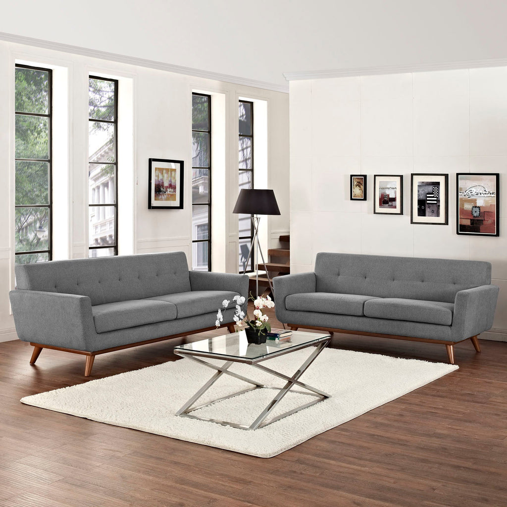 Engage Loveseat and Sofa Set of 2 in Expectation Gray