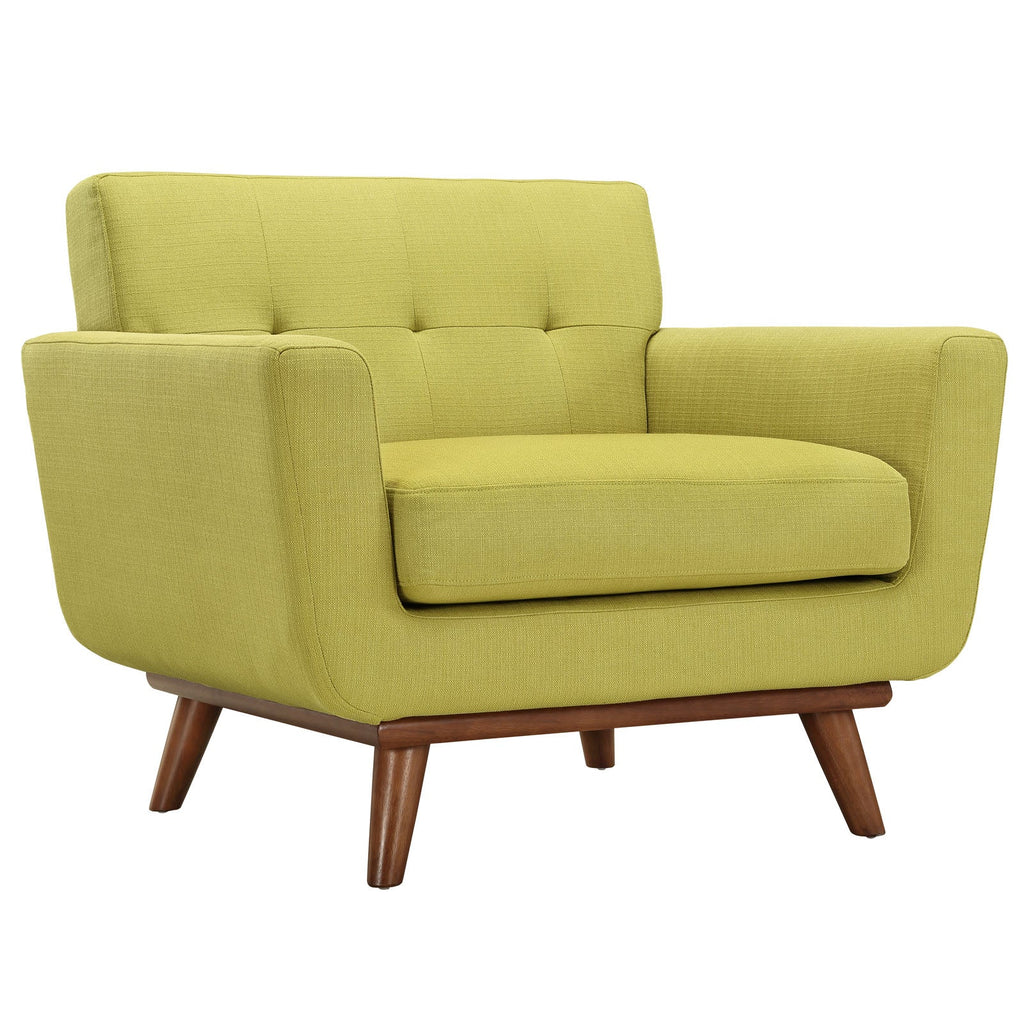 Engage Sofa Loveseat and Armchair Set of 3 in Wheatgrass