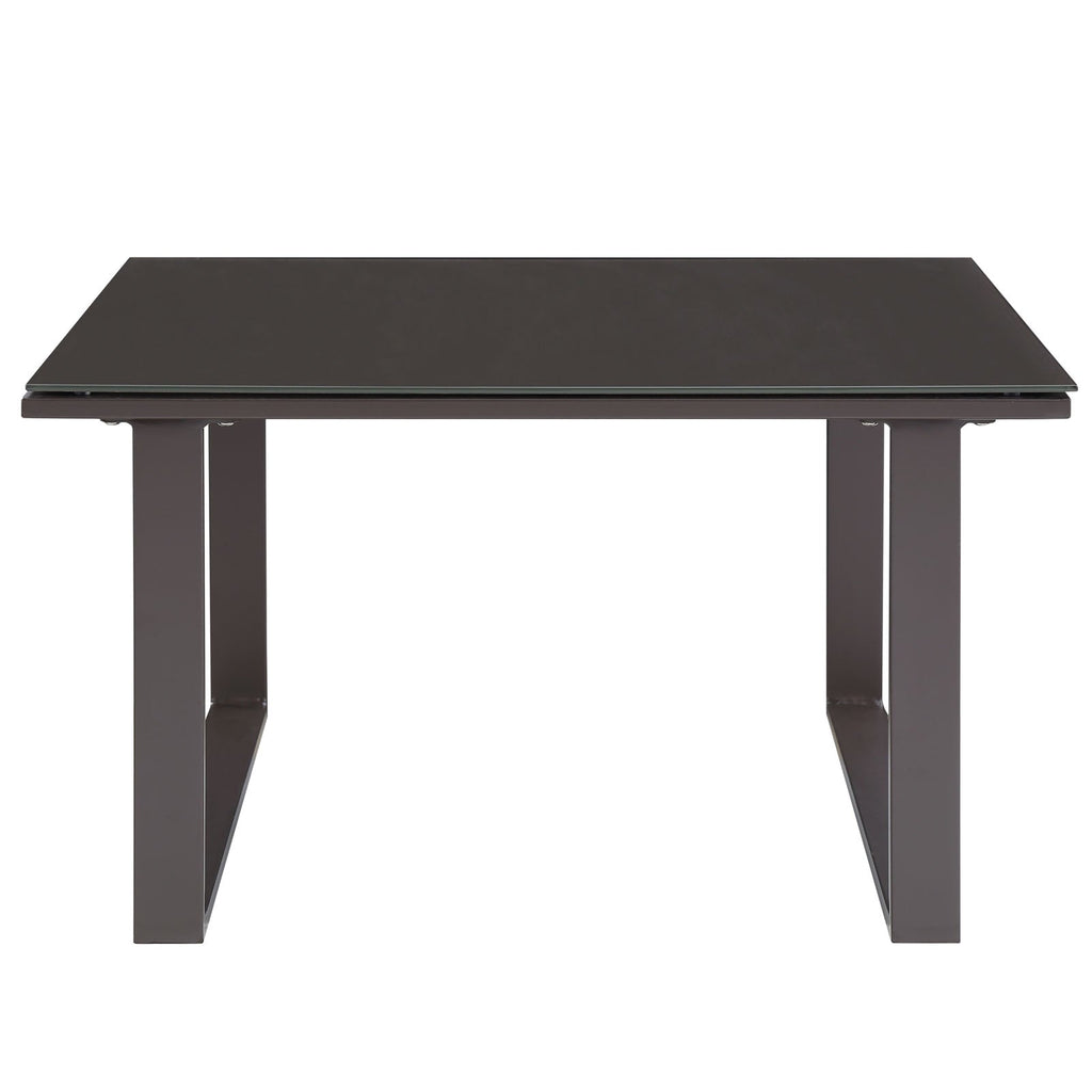 Fortuna Outdoor Patio Side Table in Brown