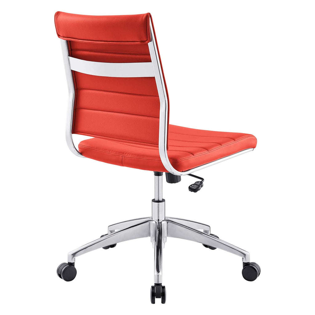 Jive Armless Mid Back Office Chair in Red