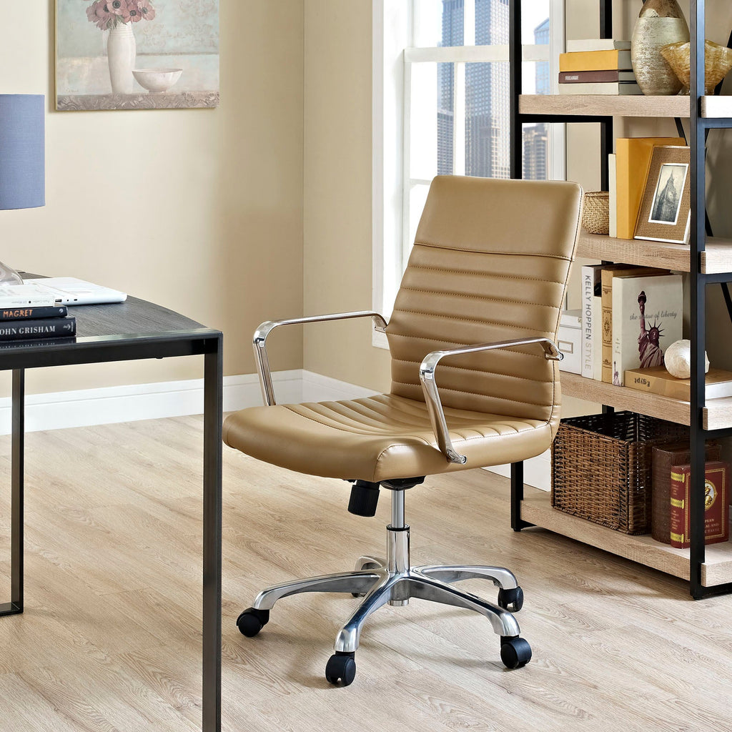 Finesse Mid Back Office Chair in Tan