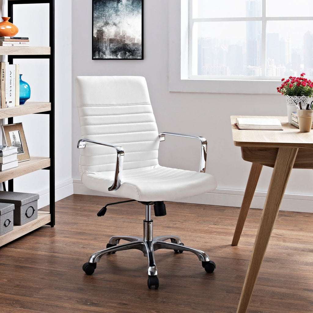 Finesse Mid Back Office Chair in White