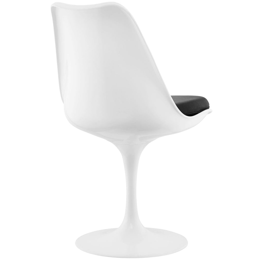 Lippa Dining Vinyl Side Chair in Black