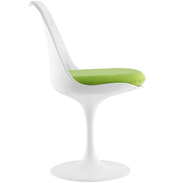 Lippa Dining Vinyl Side Chair in Green