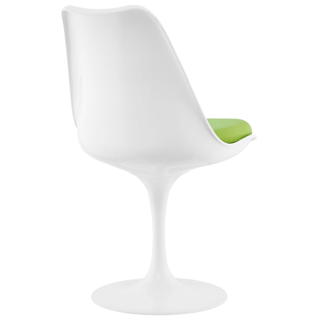 Lippa Dining Vinyl Side Chair in Green