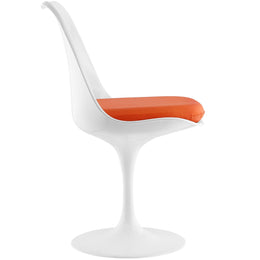 Lippa Dining Vinyl Side Chair in Orange