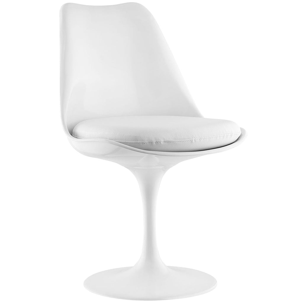 Lippa Dining Vinyl Side Chair in White