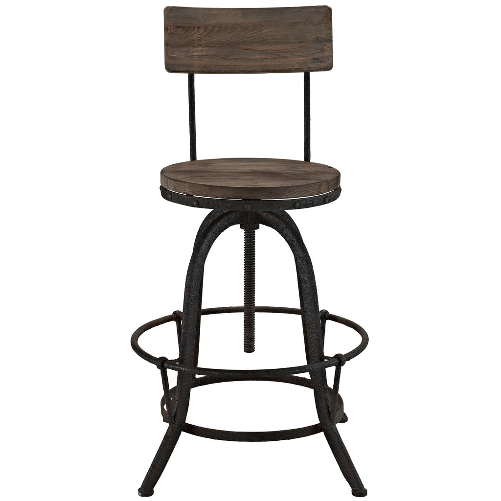 Procure Bar Stool Set of 2 in Brown