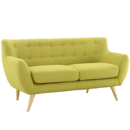 Remark Upholstered Fabric Loveseat in Wheatgrass