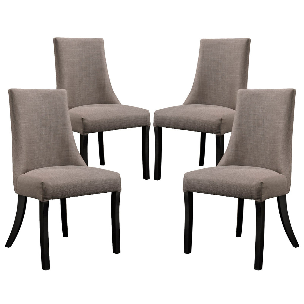 Reverie Dining Side Chair Set of 4 in Gray