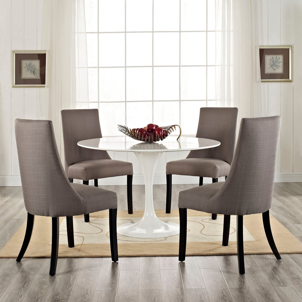 Reverie Dining Side Chair Set of 4 in Gray