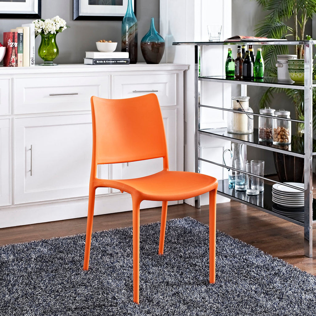 Hipster Dining Side Chair in Orange