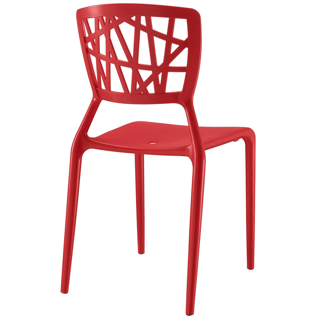 Astro Dining Side Chair in Red