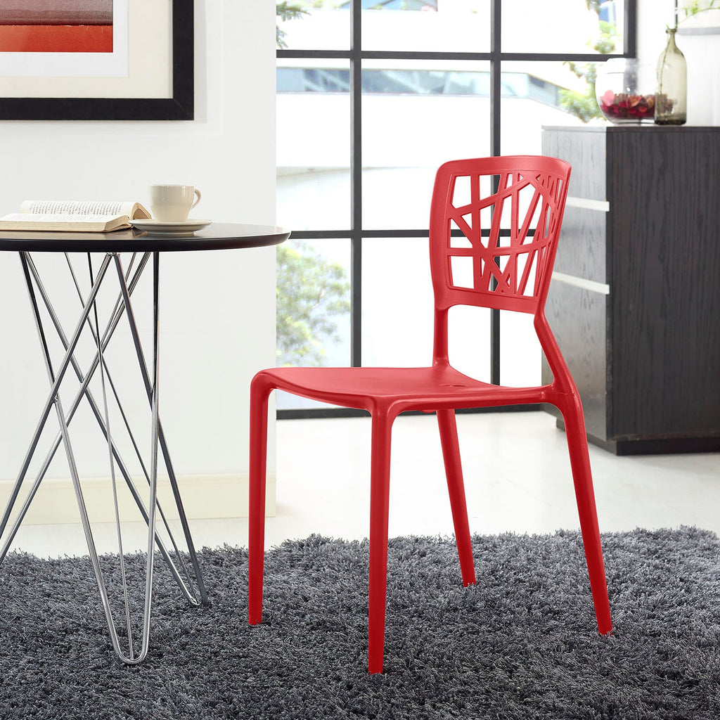 Astro Dining Side Chair in Red