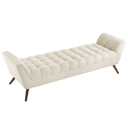 Response Upholstered Fabric Bench in Beige