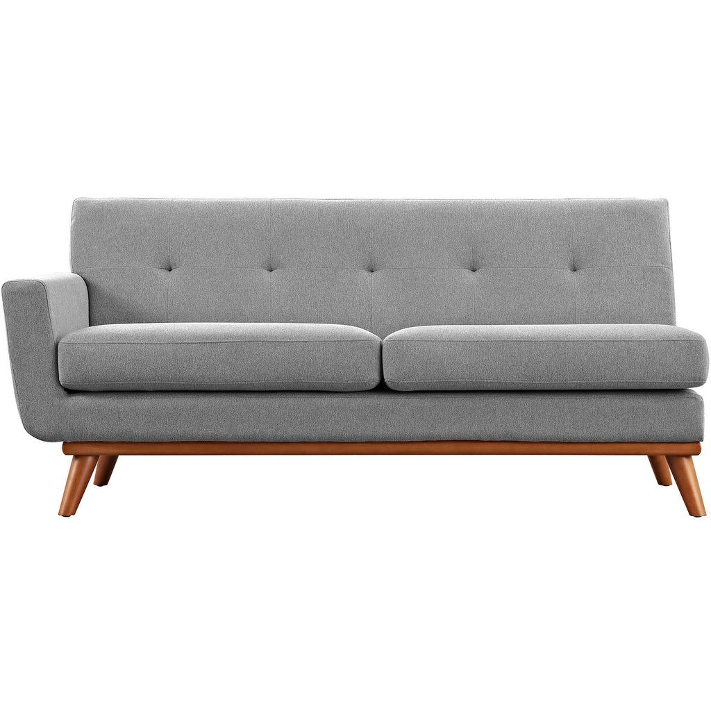Engage Left-Arm Loveseat in Expectation Gray