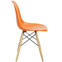 Pyramid Dining Side Chair in Orange