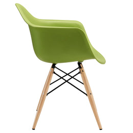 Pyramid Dining Armchair in Green