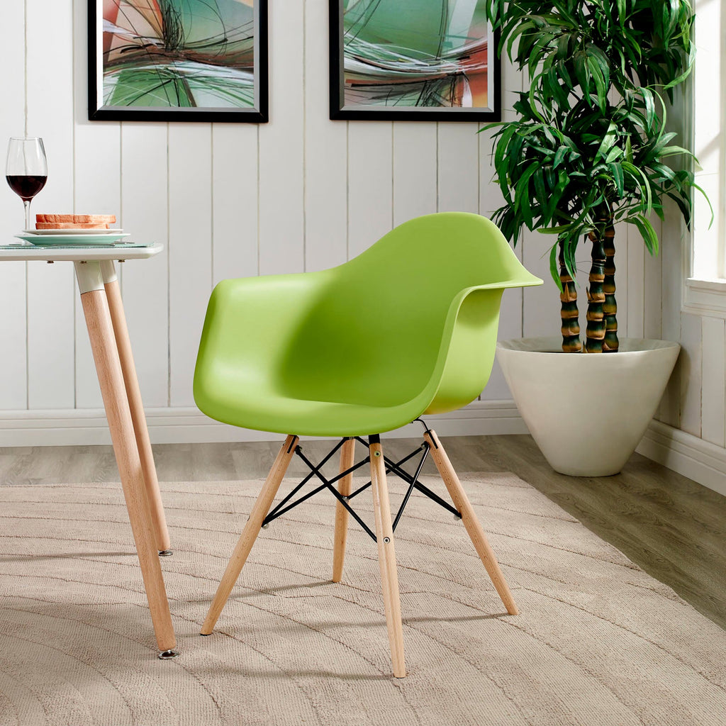 Pyramid Dining Armchair in Green