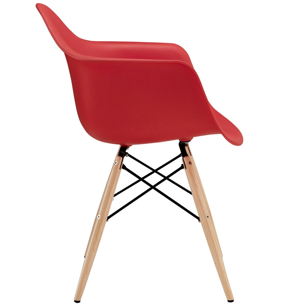 Pyramid Dining Armchair in Red