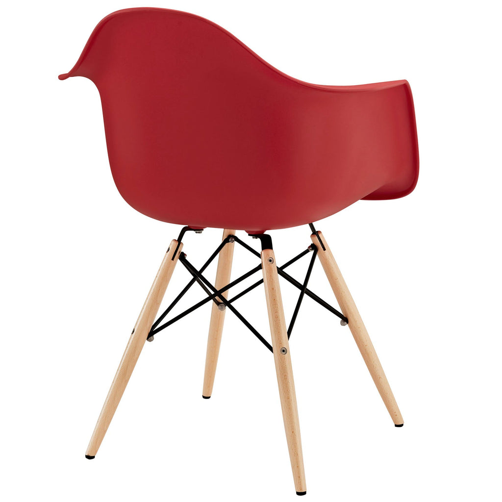 Pyramid Dining Armchair in Red