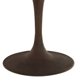 Drive 60" Round Wood Top Dining Table in Brown