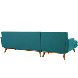 Engage Left-Facing Sectional Sofa in Teal