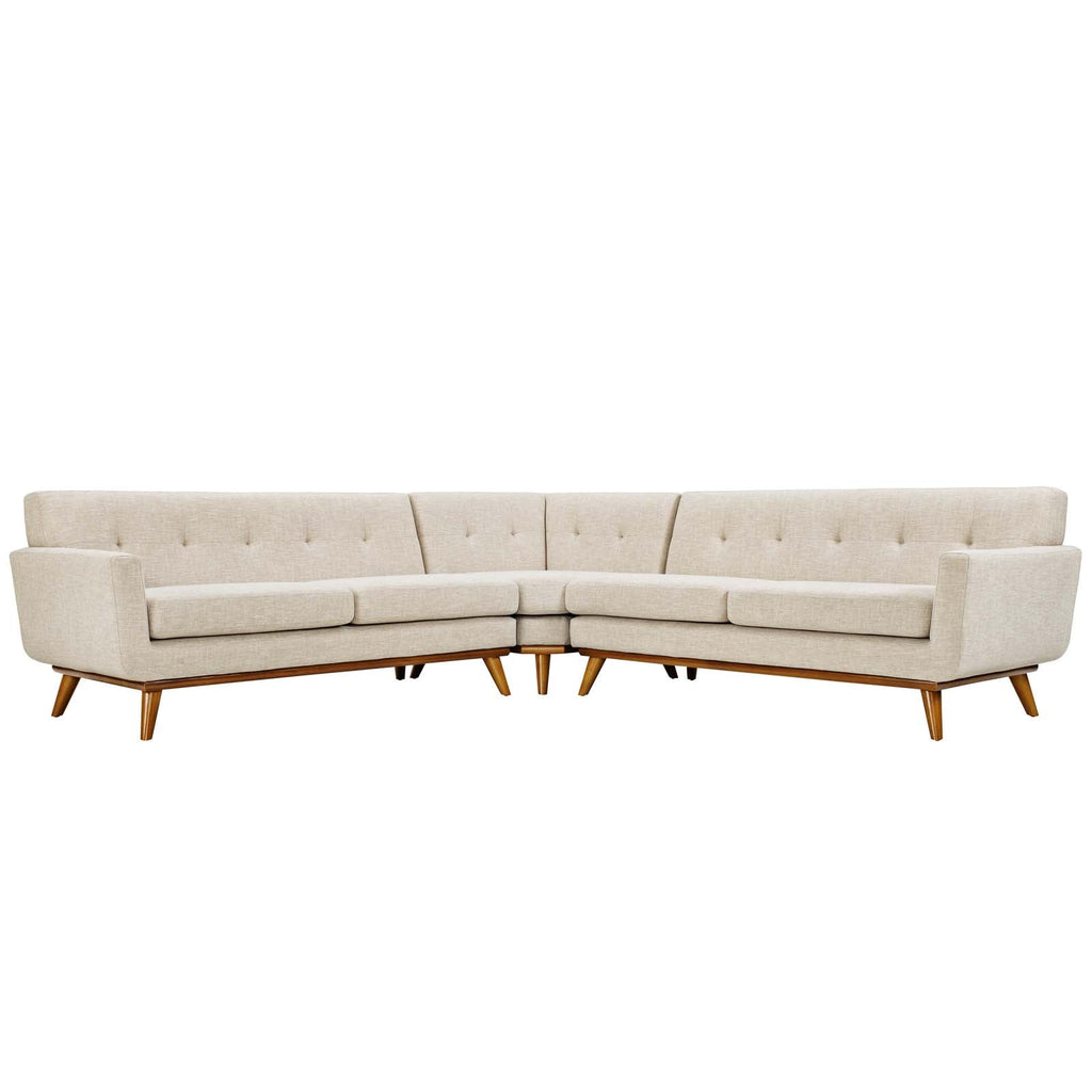 Engage L-Shaped Sectional Sofa in Beige