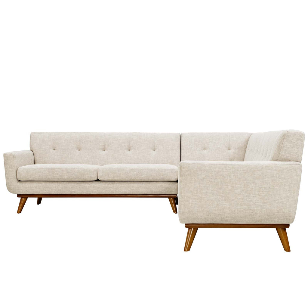 Engage L-Shaped Sectional Sofa in Beige